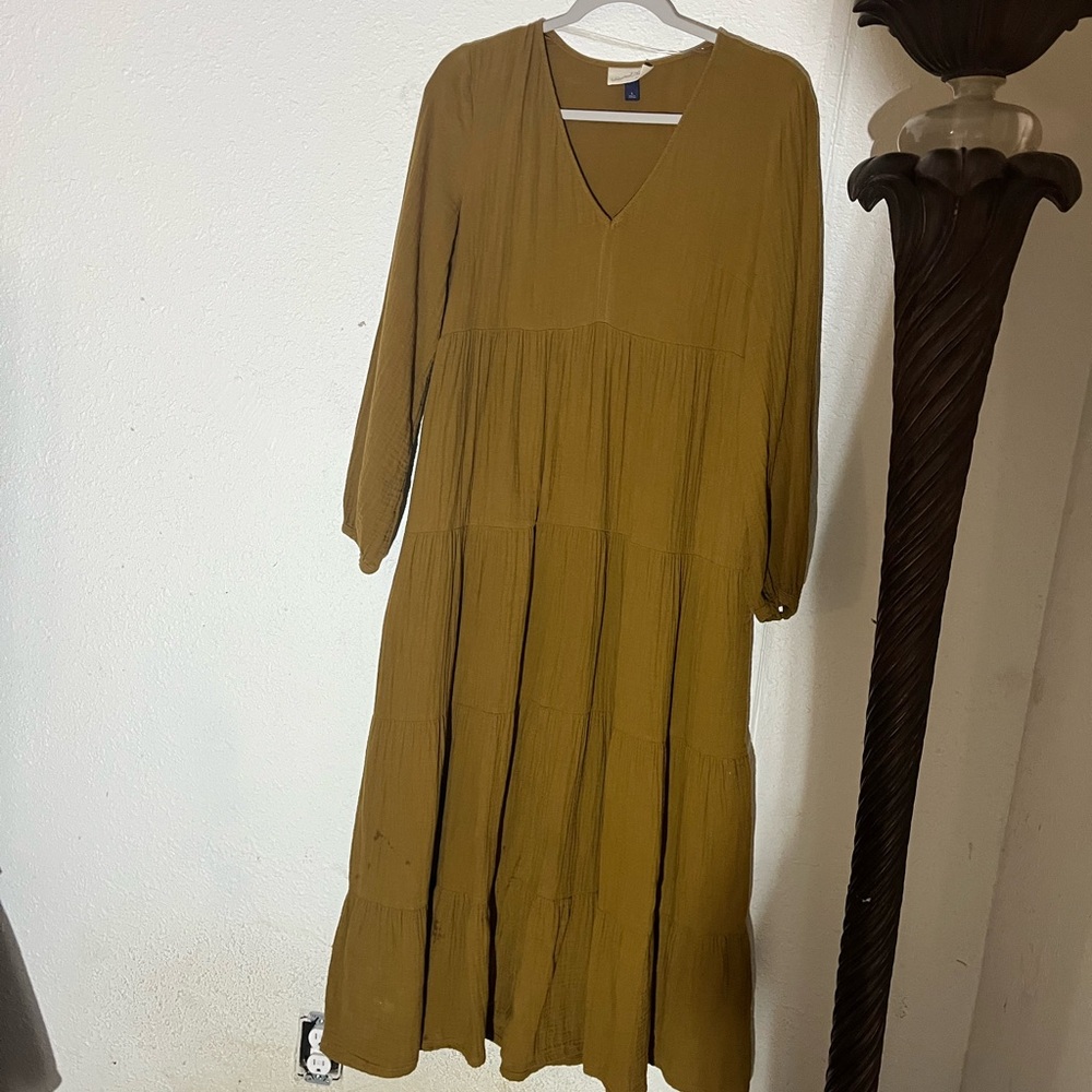 Universal Thread Mustard Long Sleeve Dress